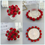 HASTHIP® DIY Rose Crochet Coaster Art Craft Kit