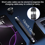 HASTHIP® Cable USB C corto PD 240W/USB 4.0 C/Transferencia datos 40 Gbps