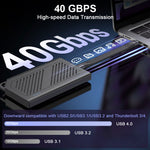 HASTHIP® Cable USB C corto PD 240W/USB 4.0 C/Transferencia datos 40 Gbps