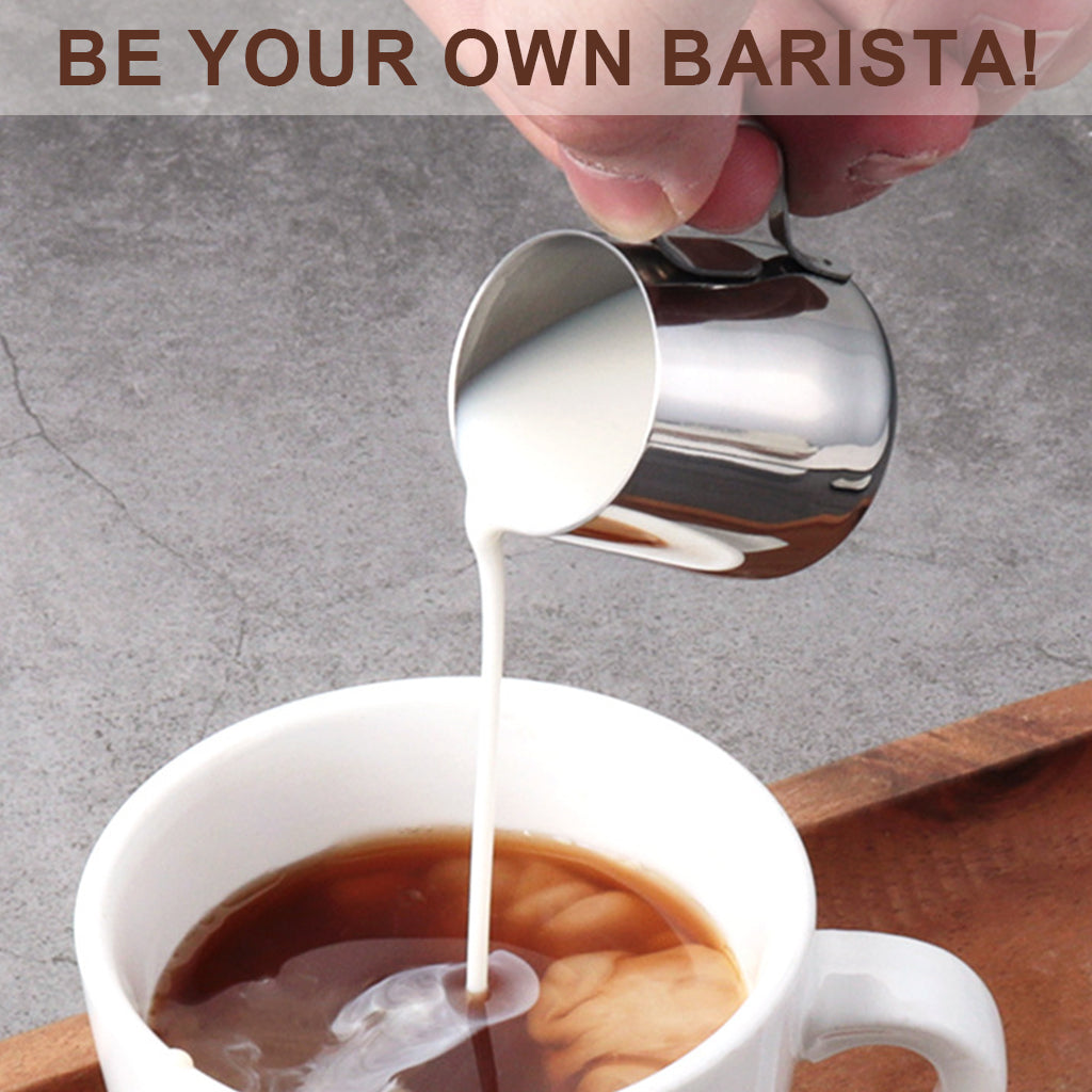 HASTHIP® 30ml Stainless Steel Milk Frothing Pitcher Mini Espresso Jug
