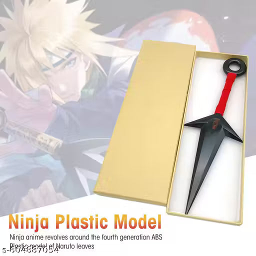 ZIBUYU® Naruto Kunai Cosplay Accessories Uchiha Itachi Cosplay Prop PVC Kunai Japanese Ninja Training Tool Anime Merchandise Naruto (10.43 inch) - Black