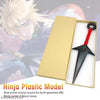 ZIBUYU® Naruto Kunai Cosplay Accessories Uchiha Itachi Cosplay Prop PVC Kunai Japanese Ninja Training Tool Anime Merchandise Naruto (10.43 inch) - Black