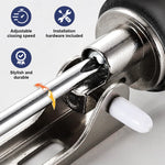 Door Closer Aluminum Alloy Safety Pneumatic Hydraulic Buffer Automatic Door Closer, Adjustable Speed Quiet Door Closer for Wooden Door, Metal Door, Security Door, Weight Up to 35 Kgs (Brown)