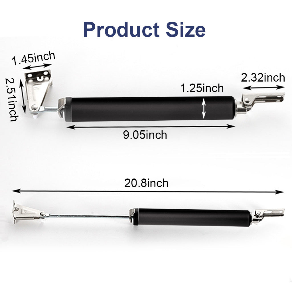 Door Closer Aluminum Alloy Safety Pneumatic Hydraulic Buffer Automatic Door Closer, Adjustable Speed Quiet Door Closer for Wooden Door, Metal Door, Security Door, Weight Up to 35 Kgs (Brown)