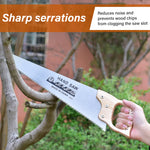 45cm Hand saw for Wood, Plywood Cutting, Heavy Duty SK-4 Steel Handsaw for Pruning, Gardening, High Cutting Efficiency, Hand-Crafted Tool for Carpenter