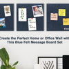 Create the Perfect Home or Office Wall with This Blue Felt Message Board Set