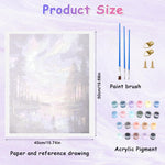 HASTHIP Aurora Forest Paint by Numbers Kit for Adults & Kids