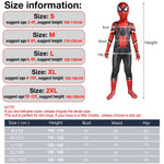 Hasthip® Spiderman Dress Costume For Kids, 3D Prints Spider Man Costume Set, Breathable Spandex Super Hero Fancy Bodysuits For 3-7 Years Gift Party Halloween (Kids M-Height 115-125Cm),Multicolor