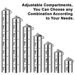 HASTHIP 7-Day Stackable Metal Pill Organizer