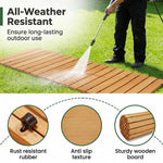 HASTHIP 4FT Roll-Out Wooden Garden Pathway – Orange