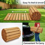 HASTHIP 4FT Roll-Out Wooden Garden Pathway – Orange
