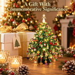 HASTHIP DIY Beaded Christmas Tree Kit with Metal Frame, Angel Topper and Colorful Beads