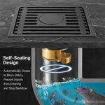 HASTHIP Stainless Steel Floor Drain with Copper Core Large Opening Fast Drainage