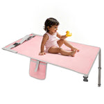 HASTHIP Toddler Airplane Seat Extender with Foldable Cushion, Microfiber Surface and Side Pocket