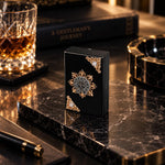 HASTHIP Cigarette Case, Slim Portable Metal Box with Sliding Cover, 18 to 20 Capacity, Black