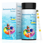HASTHIP® 100 Counts Swimming Pool Water Quality Test Strips Multi Use Water Quality Test Strips for PH, Hardness, Total Alkalinity, Total Chlorine, Bromine, Cyanuric Acid