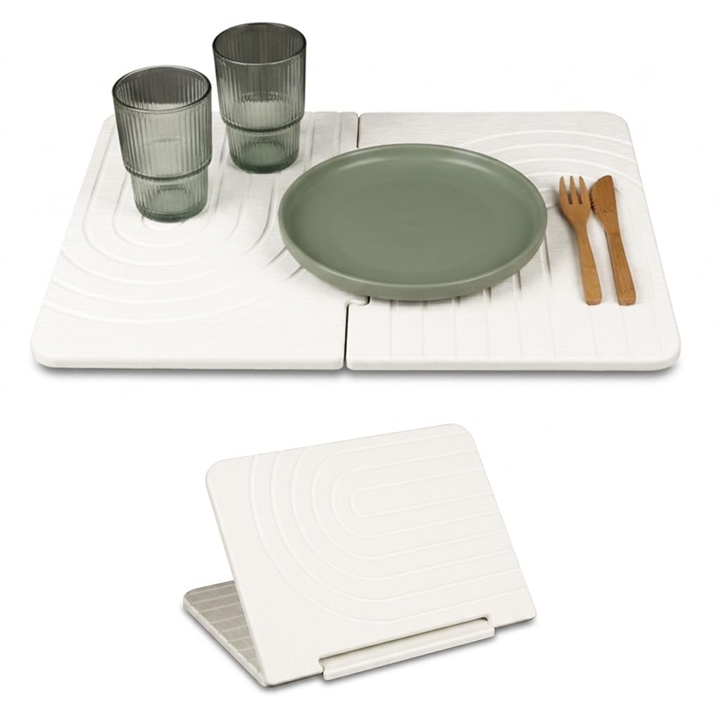 HASTHIP Diatomite Stone Drying Mat with Interlocking Buckle Design for Kitchen and Bathroom