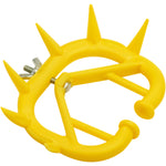 HASTHIP® 4Pcs Cattle Weaning Ring Spiky Weaning Nose Ring for Cattle Durable Plastic PVC Removable Screwing Fix Adjustable Weaning Nose Rings