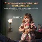 HASTHIP® Night Light for Kids, Voice Control Moon Night Light for Baby Nursery, USB Plug-in