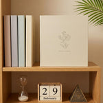 HASTHIP Self-Adhesive Photo Album, 23 x 25 cm, Beige Leather Cover, 20 Sheets, 40 Pages