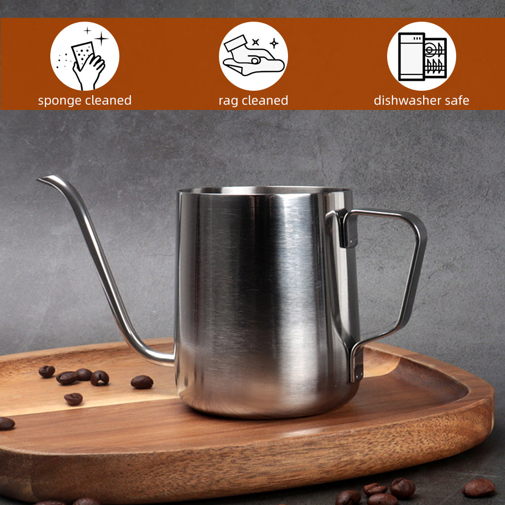 HASTHIP® Coffee Hand Brewer,Coffee Tea Pot 12.3OZ Hanging Ear Hand Blunt Long Narrow Drip