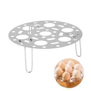 HASTHIP® Folding Steamer Rack, Stainless Steel Steamer Tray Kitchen Household Thickening Egg Steamer Egg Rack Folding Steamer Grid Waterproof