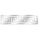 HASTHIP® 12 Pcs Geometric Shape Acrylic Wall Stickers Removable Adhesive Wall Mirror Decor for Living Room Home Background (Silver)
