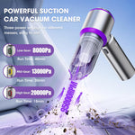HASTHIP® Handheld Vacuum Cleaner, 3 in1 Computer Vacuum Cleaner, 15000pa Brushless Motor Vacuum Cleaner with 3 Speeds Cordless USBMulti Purpose Vacuum Cleaner for Home, Office, Car Interior