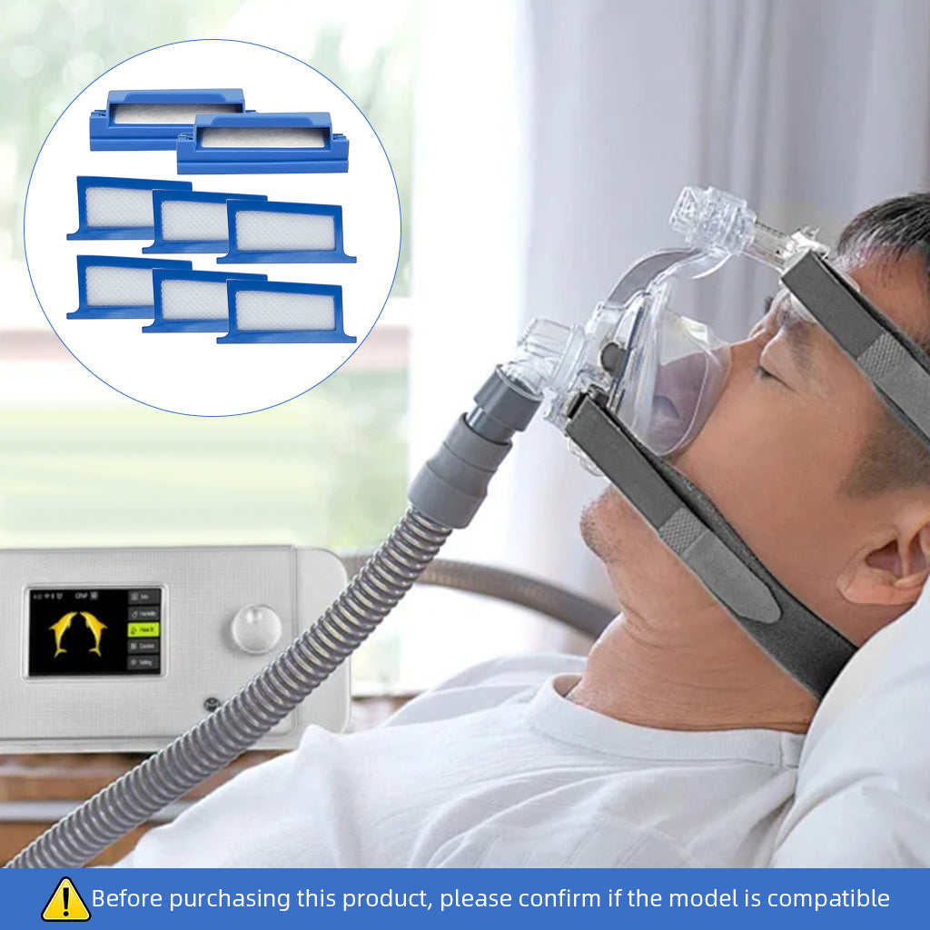 HASTHIP® Replacement CPAP Filters for Philips Respironics Dreamstation CPAP, Includes 6 Reuseable Pollen Filter & 2 Disposable Fine Filters, Compatible with DS500/DS700