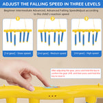HASTHIP® Electric Catching Sticks Game Device Reflex Challenge Game with Adjustable Speed Fun Stick Catching Game for Kids & Adults Random Falling Sticks Catching Game Party Game USB Recharageable