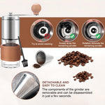 HASTHIP® Manual Coffee Grinder Brewing Integrated Stainless Steel