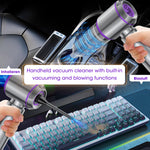 HASTHIP® Handheld Vacuum Cleaner, 3 in1 Computer Vacuum Cleaner, 15000pa Brushless Motor Vacuum Cleaner with 3 Speeds Cordless USBMulti Purpose Vacuum Cleaner for Home, Office, Car Interior