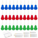 HASTHIP 60-Piece Hand Sewing Needle and Threader Set with Assorted Needle Sizes and Storage Box