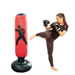 Used Inflatable Punching Bag for Kids Adults, Punching Bag Karate Inflated Toy Gifts for Boys and Girls, Boxing Bag for Immediate Bounce-Back for Taekwondo, and to Relieve Pent Up Energy