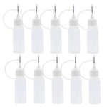 HASTHIP® Needle Tip Glue Bottle Applicator for DIY Crafts, Precision Quilling Tool, Fine Point Plastic Squeeze Bottle for Glue, Oil, Ink, Paint, 30ml Refillable Dispensing Bottles