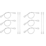 HASTHIP® 10PCS 3.3ft Hanging Pot Wire Rope for Plants Flower 2mm Dia Utility Loop-ended Steel Ropes for Lights Decorations Paintings Multipurpose Hangers Indoor Outdoor