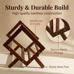 HASTHIP Bamboo Desktop Bookshelf with Open Storage for Books, Magazines and Everyday Desk Items