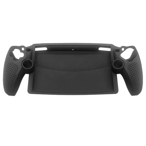 HASTHIP® FashionJoy Silicone Case for PlayStation Portal, Anti-Slip Protective Grip Skin, Shockproof, Soft Touch, Precise Cutouts, Black Cover for Sony PlayStation Portal Accessories