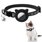HASTHIP® Black Cat Collar, Cat Collar with Silicone Airtag