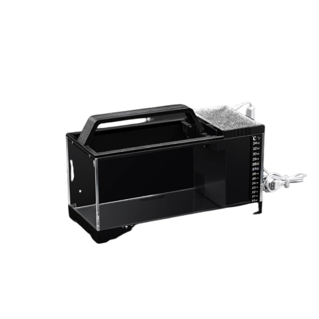 HASTHIP® Mini Betta Fish Tank | Clear Acrylic | LED Lighting, Open Top Desktop Small Fish Tank Ideal