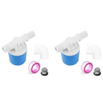HASTHIP® 1/2 Inch Automatic Water Level Control Float Valve Side Inner Used for Tanks Solar Systems Aquariums Auto Pots Toilets 2 PCS