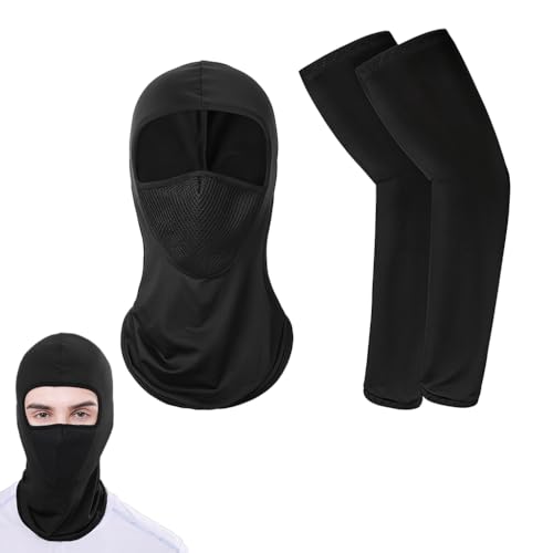HASTHIP® Balaclava Face Mask and Cooling Arm Sleeves Set