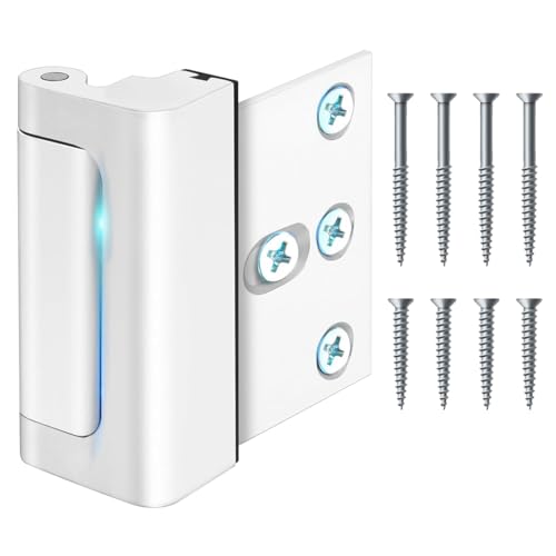 HASTHIP® Child-Proof Cabinet Lock Home Safety Door Lock Cupboard Door,Sliding 3 Inches Aluminum Alloy Security Screw Mounted Child Security for Closet