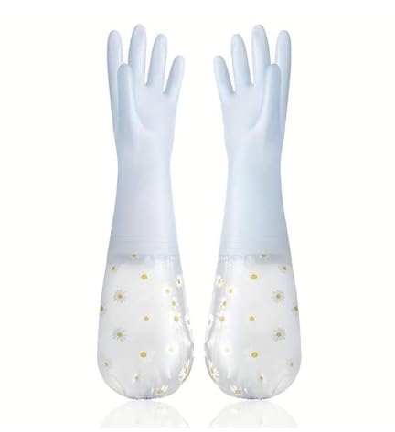 HASTHIP® 1 Pairs Reusable Rubber Gloves Non-Slip