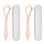 HASTHIP® Tongue Scraper Tongue Cleaner for Elegant Women,Stainless Steel Scraper for Fresh Breath,Portable Oral Care Cleaning Tool Adults Removes Bad Breath Travel Friendly