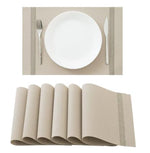 HASTHIP® Manteles Individuales Juego de 6 para Mesa de Cocina,Resistentes al Calor,Lavables y Fáciles Limpiar Decoración Moderna para Comedor