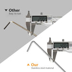 HASTHIP® 10 Pack Tent Stakes 6.7 Inches for Camping L-Shaped Ground Nail Heavy Duty Iron Galvanizing Accessories Fixed Tent 3PCS