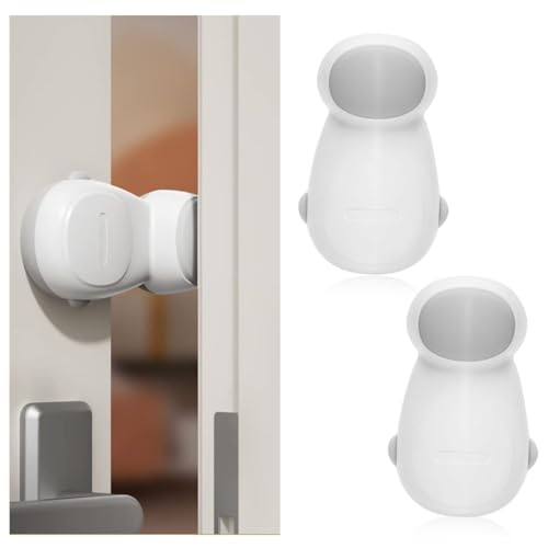 HASTHIP® 2Pcs Door Stopper Baby Safety Anti-Pinch Finger Pinch Door Guard Door Stopper for Kids Safety Flexible Anti-close Slam Stopper Self Adhesive Baby Proofing Door Stopper for Home