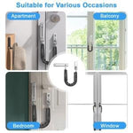 HASTHIP Security Door Chain Lock for Apartments with 6.2 in Chain and Screw Fix Design