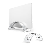 HASTHIP® Vertical Laptop Stand for Macbook Fashion Arch Acrylic Transparent Laptop Tablet Holder Stand for Home Office Desk Anti-scratch Grips Design Universal Laptop Stand for 16 Inches Laptops